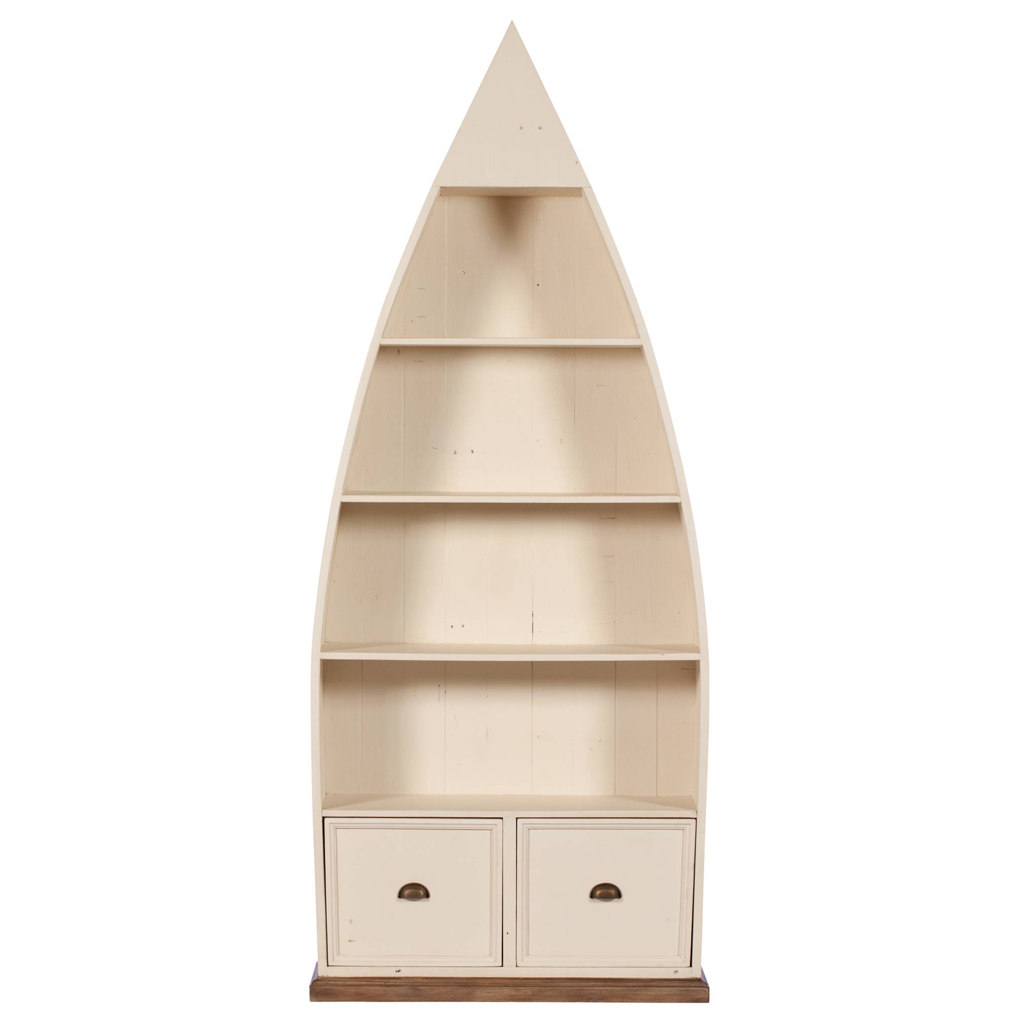 Cape Cod Painted Boat Shaped Bookcase Bookcases Meubles