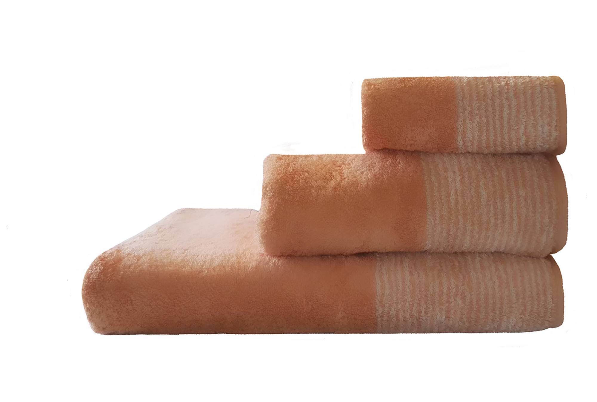 Luxury Stripe Bath Towel Peach Towels Meubles