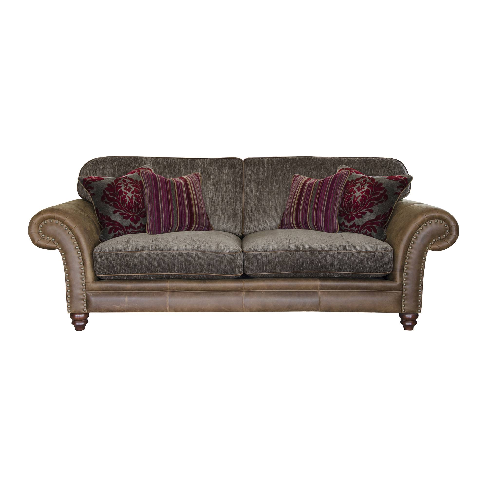 Alexander James Hudson 3 Seater Sofa Option 1 Fabric Leather Alexander James Hudson 3 Seater Sofa Option 1 Fabric Leather