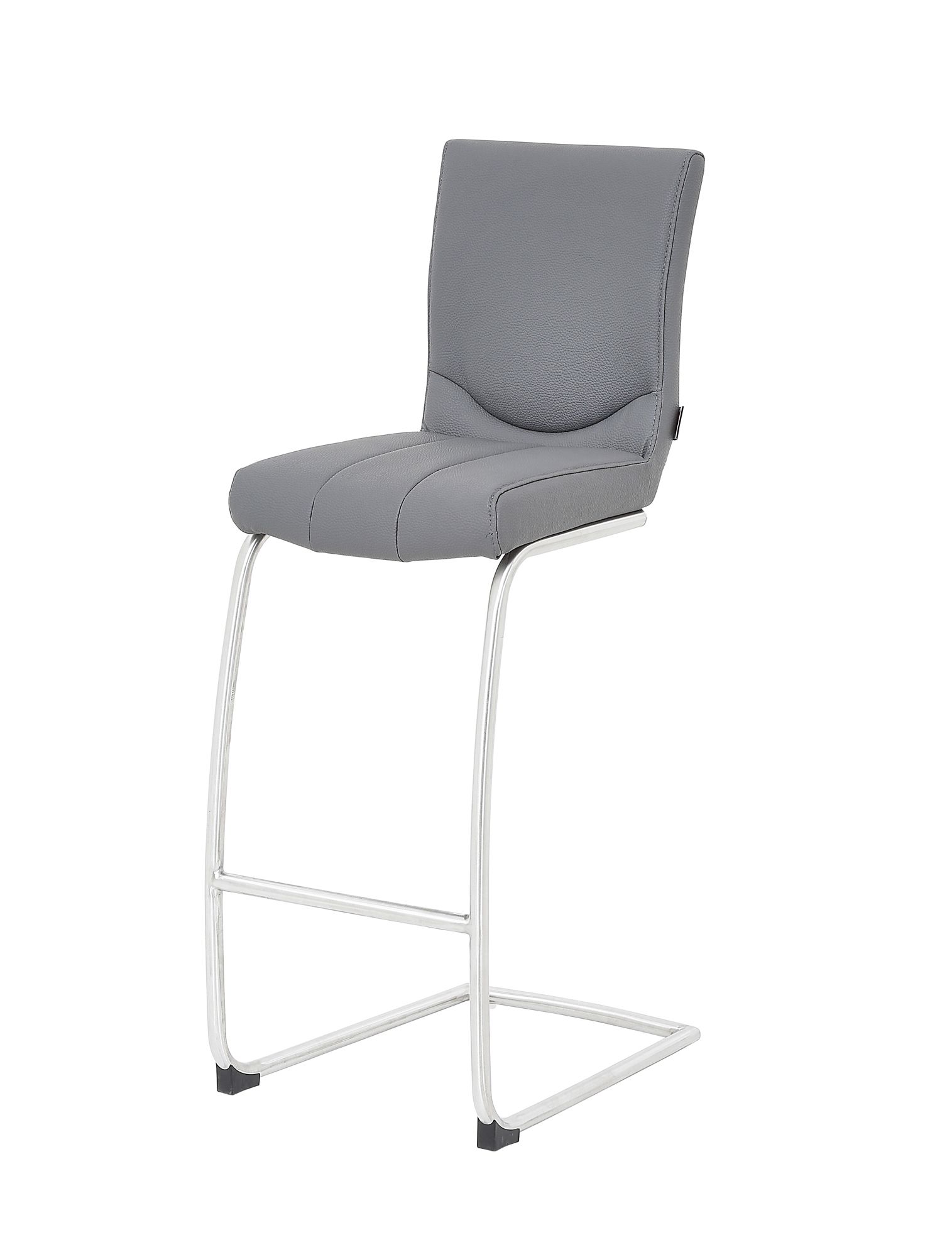 Terrano Bar Stool Faux Leather Grey With Cantilever Leg Stools Terrano Bar Stool Faux Leather Grey With Cantilever Leg Stools Meubles