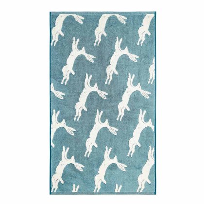 Jumping Hare Towels Teal (Multiple Sizes)