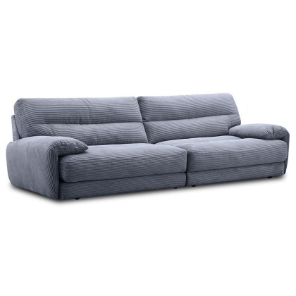Nashville 4 Seater Sofa Fabric Corduroy Grey