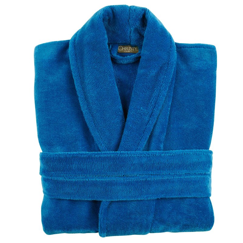 Cosy Robe Large/Extra Large Blue Velvet