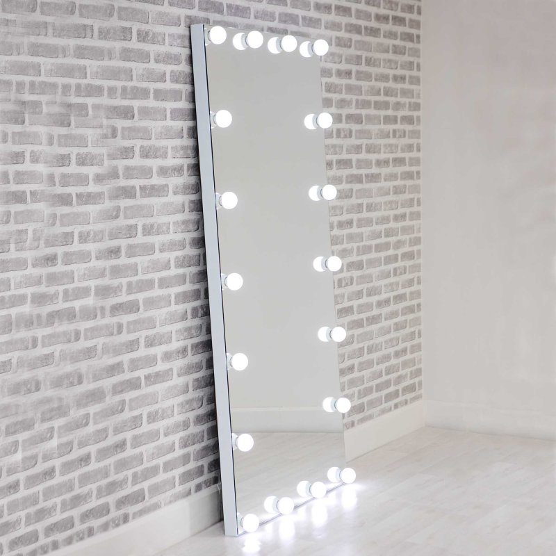 Hollywood Full Length Floor Mirror with LED Lights 