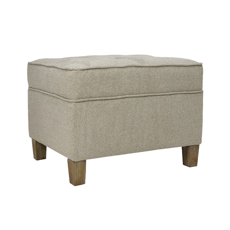 Mindy Brownes Cole Footstool Fabric Linen