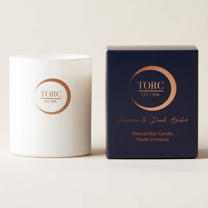 Torc Signature Tumbler Candle Jasmine & Dark Amber 