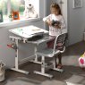 Vipack Comfortline Adjustable & Tiltable Study Desk  Adjustable Chair Grey Lifes