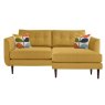 Linden 4 Seater Sofa With Chaise Fabric House Plain
