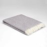 Supersoft Lambswool Pearl Grey Dash Throw 145cm x 200cm Grey