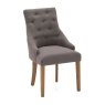 Gradara Dining Chair Linen Fabric Grey  