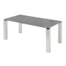 Terenzo 6 Person Dining Table Grey Ceramic