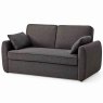 Kent 2 Seater Sofa Bed Fabric Dark Grey Angled Cut Out