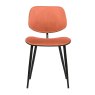 Jackie Dining Chair Velvet Fabric Coral