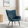 Cleveland Armchair Fabric Teal Side