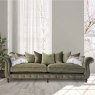 Alexander & James Utopia 3 Seater Sofa Tote Leather & Fabric Mix With Studs Lifestyle