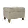 Mindy Brownes Cole Footstool Fabric Linen