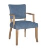 Duke Arm Chair Fabric Blue