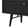 Barcelona 4 Drawer Chest Of Drawers Black & Copper