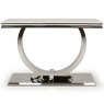 Arianna Console Table Stainless Steel & Cream Marble Effect Top