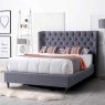 Molly Double (135cm) Bedstead Fabric Grey Lifestyle