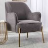 Mia Occasional Chair Velvet Fabric Steel Lifestyle