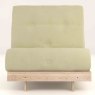 Kobe Single Futon/Sofa Bed Fabric Natural Straight On