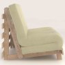 Kobe Double Futon/Sofa Bed Fabric Natural Side On