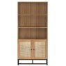 Calia Bookcase With 2 Doors Oak