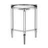 Marissa Round Side/Lamp Table Silver