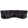 Fremantle 4+ Seater Manual Reclining Sofa With Central Console Fabric Charcoal