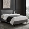 Picasso Double (135cm) Bedstead Fabric Grey Lifestyle