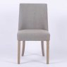 Rose Dining Chair Fabric Natural Front View