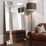 Gallery Vasto Rectangular Leaner/Floor Standing Mirror Silver Lifestyle