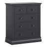 Lille 3 + 2 Drawer Chest Of Drawers Charcoal