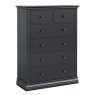 Lille 4 + 2 Drawer Chest Of Drawers Charcoal