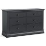 Lille 3 + 3 Drawer Chest Of Drawers Charcoal