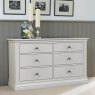 Lille 3 + 3 Drawer Chest Of Drawers Light Grey Lifestyle