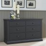 Lille 3 + 3 Drawer Chest Of Drawers Charcoal Lifestyle