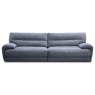 Campo De' Fiori Nashville 4 Seater Sofa Fabric Corduroy Grey 