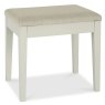 Julie Bedroom Stool With Fabric Seat Pad Grey