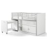 Vipack Bonny Mid Sleeper With Pull Out Desk White Front