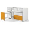 Vipack Bonny Mid Sleeper With Pull Out Desk Orange Front