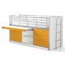 Vipack Bonny Mid Sleeper With Slide Out Desk Orange Front