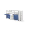 Vipack Bonny Mid Sleeper With Slide Out Desk Blue Front