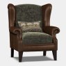 Constable Armchair Galveston Bark Leather Only & Fabric 4 Coco Olive Only