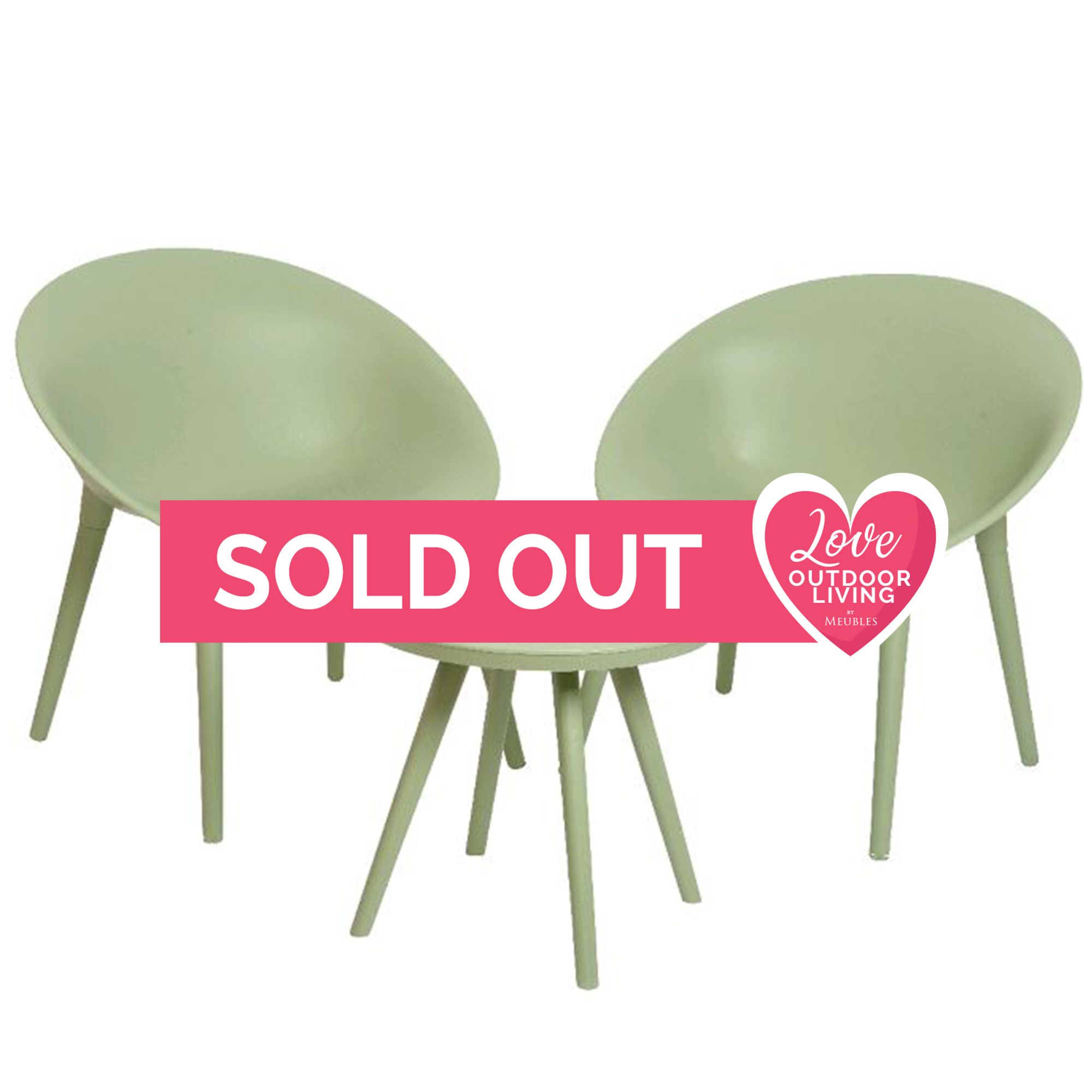 Marbella 2 Person Outdoor Bistro Set Green Table & Chair Sets Meubles