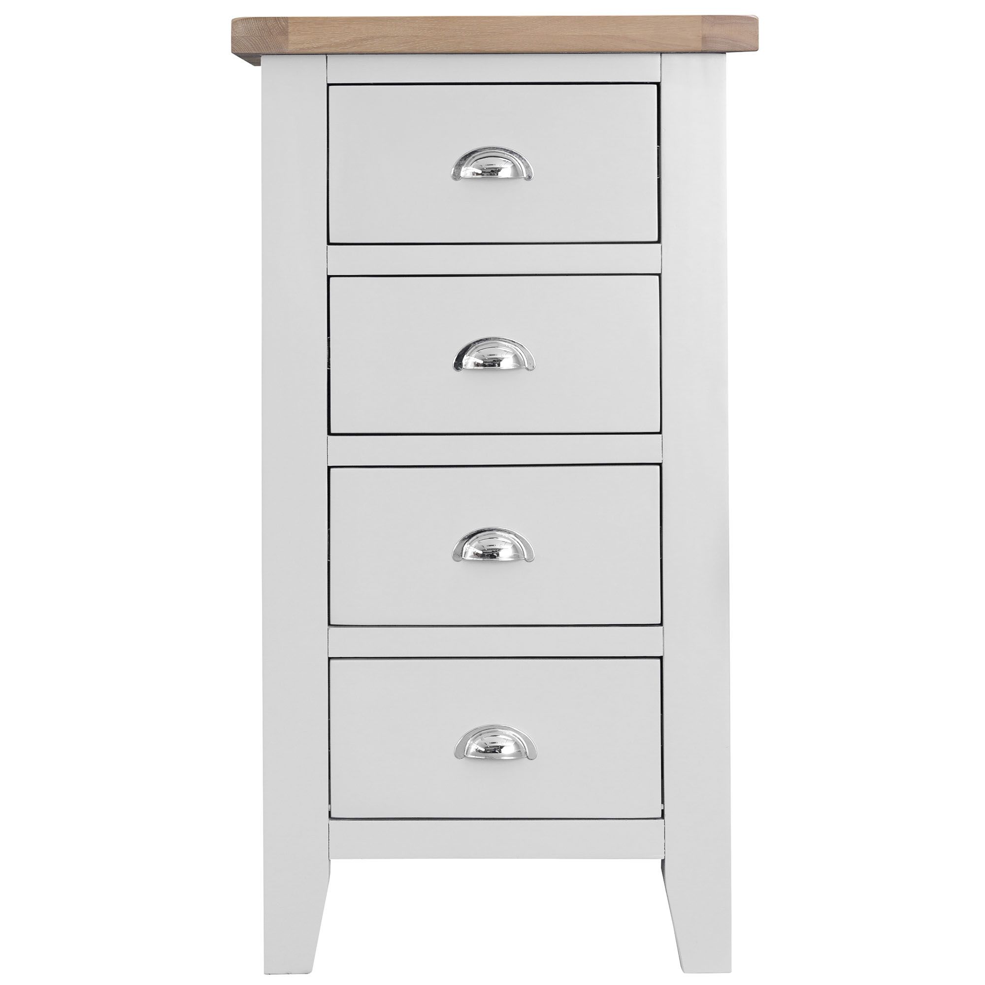 Tilly 4 Drawer Tallboy White Chest of Drawers Meubles