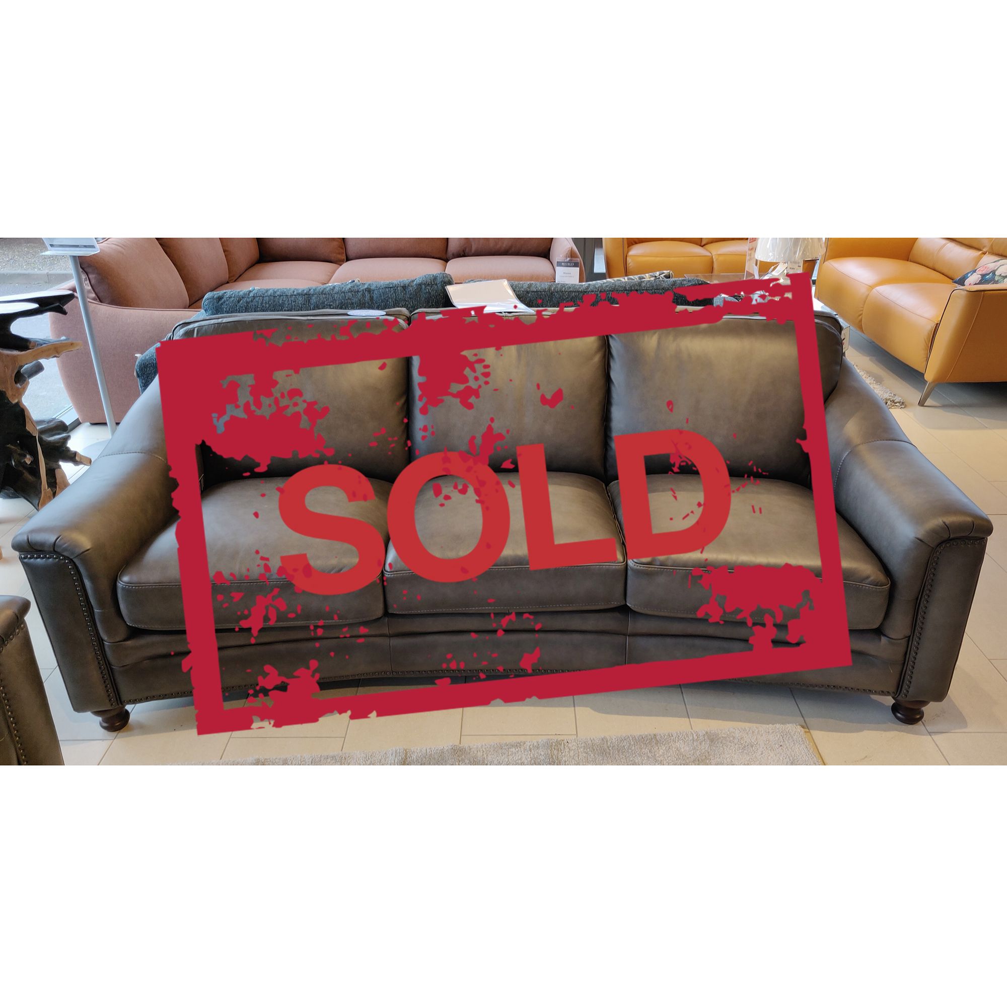 Shakespeare 4 Seater Sofa Vintage Leather (Available Galway) WAS €2,289
