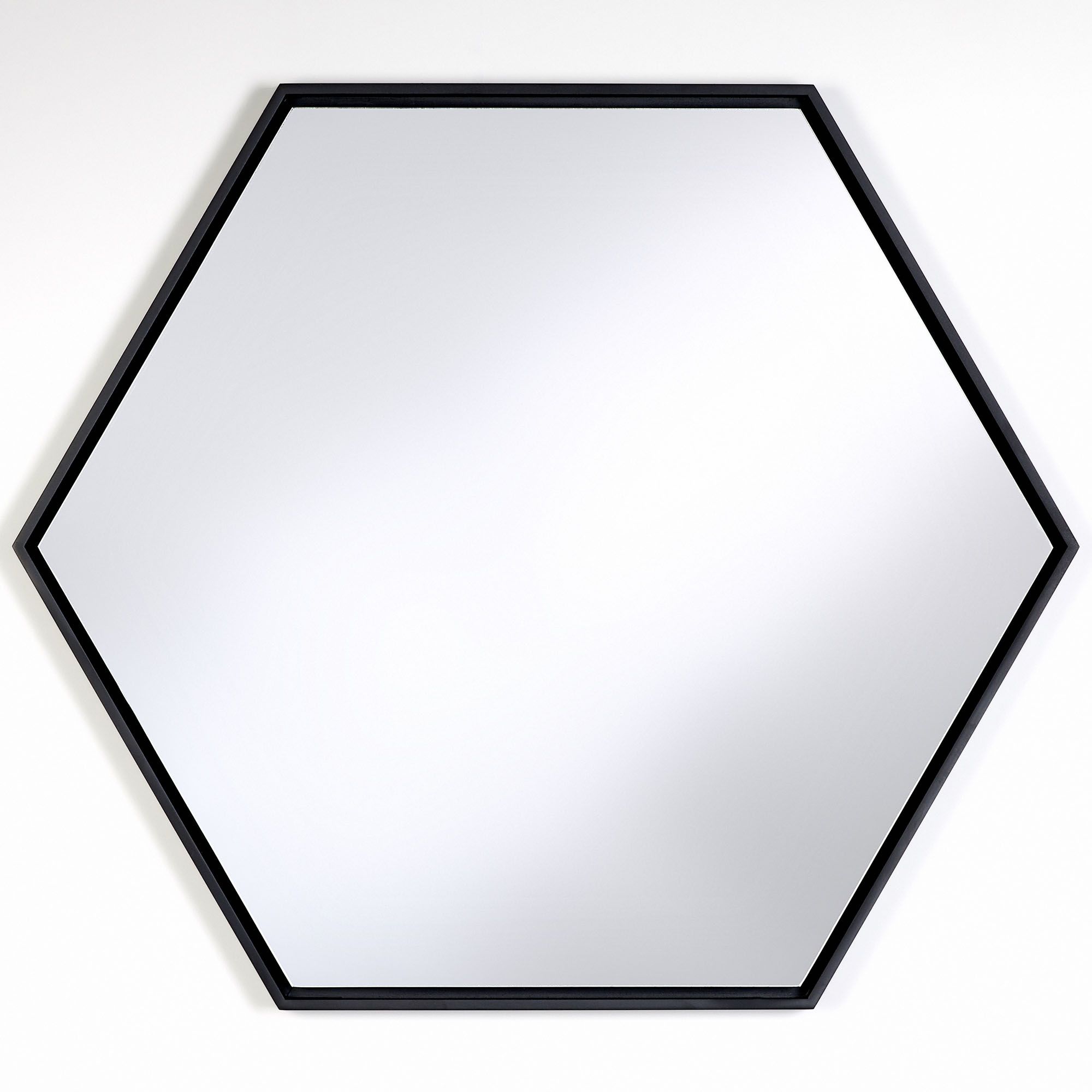 Deknudt Lina Hexagon Wall Mirror Black Wall Mirrors Meubles