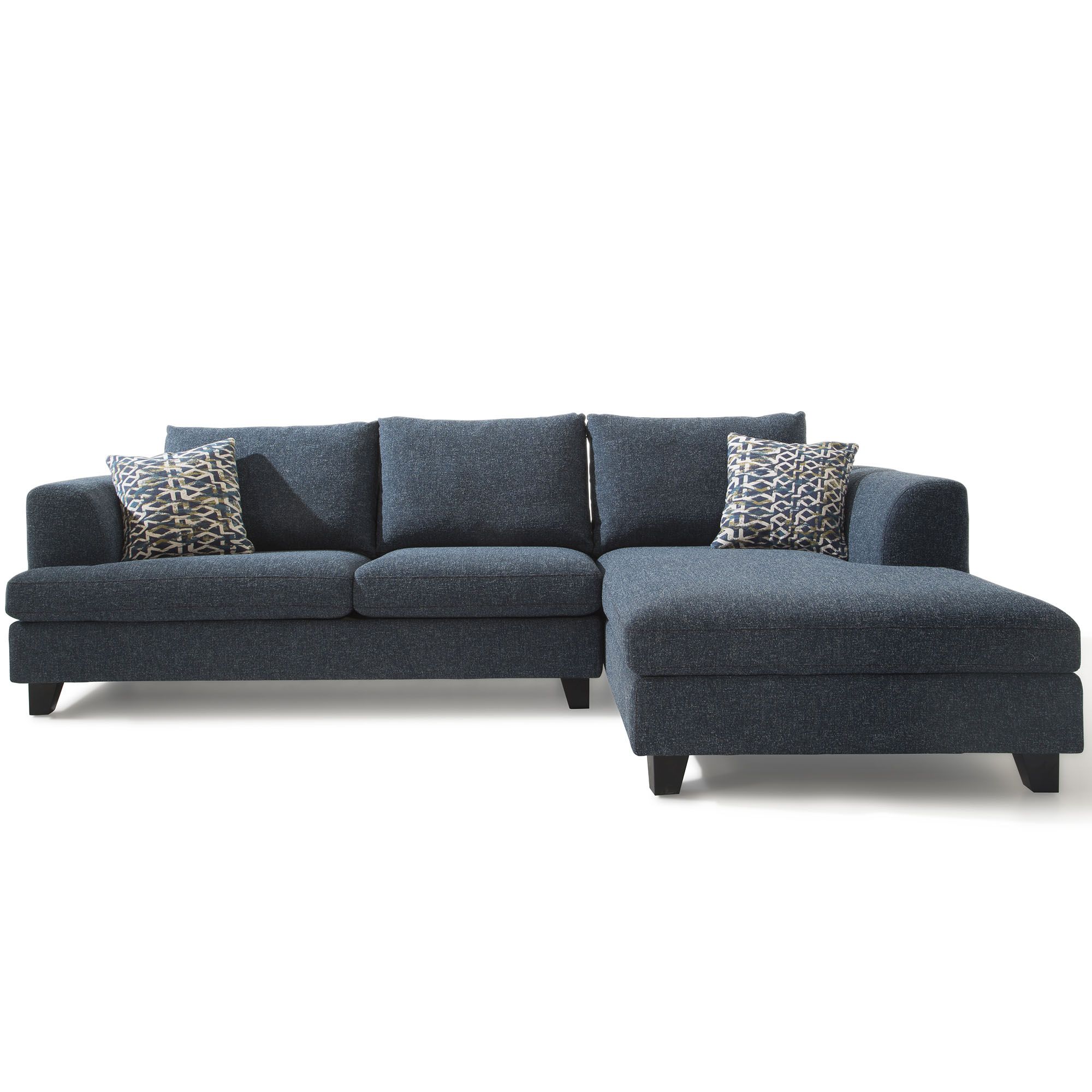 Luca 4+ Seater Corner Sofa RHF Fabric Blue Corner Sofas Meubles